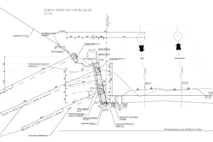 Realizácia zárubného múru v nžkm 282,130 – 282,404 v rámci modernizácie železničného úseku Čadca – št. hranica ČR/SR