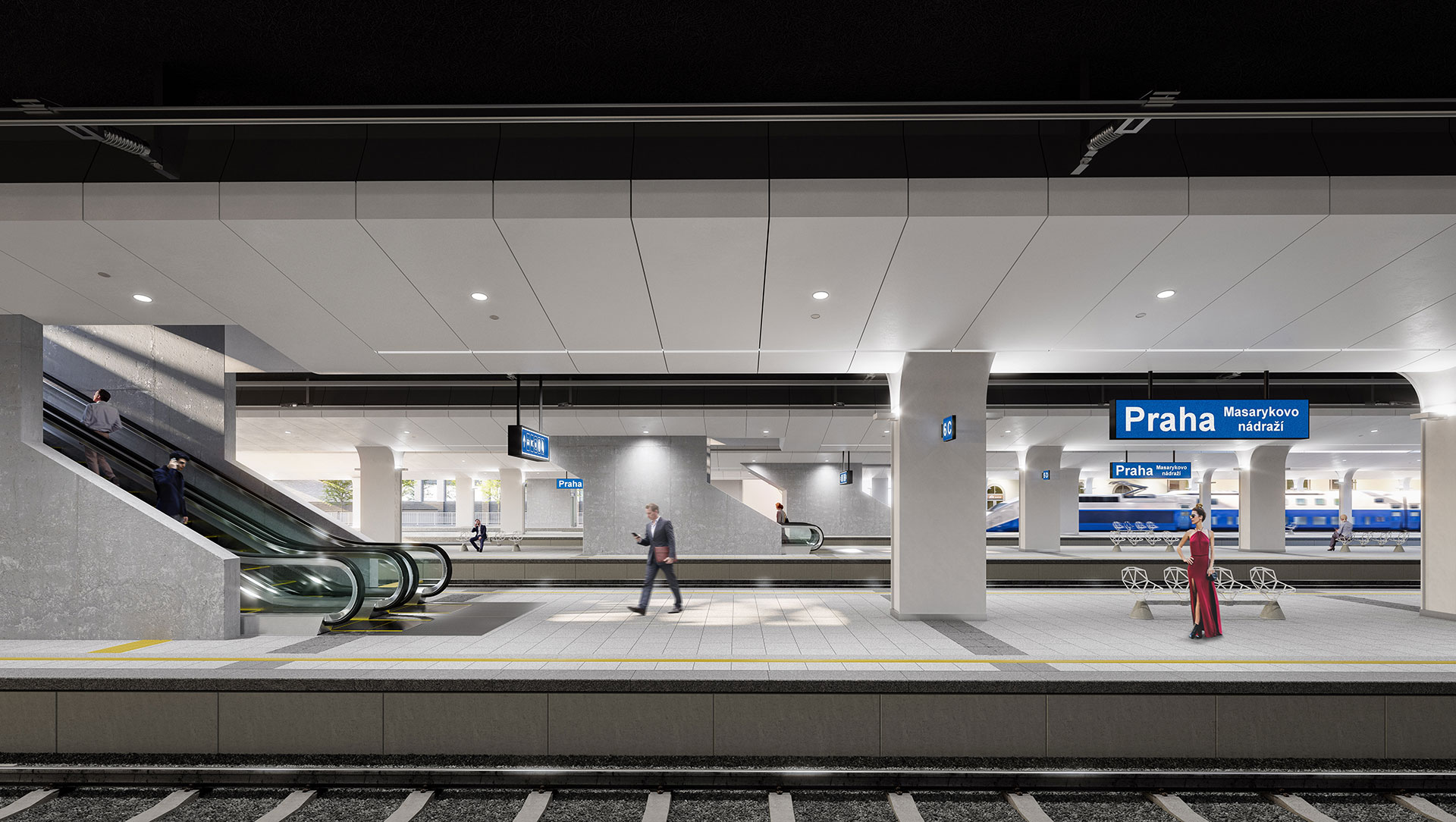 Modernizácia a dostavba ŽST Praha Masarykovo nádraží – platforma zastrešenia