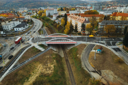 Mosty nad železničnou traťou v Štrbe a Prešove