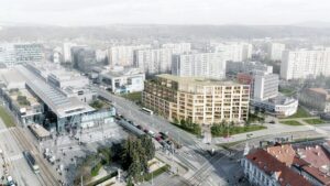 Sebavedomý development: Na lukratívnom pozemku v centre Košíc vyrastie polyfunkčný dom s poloverejným dvorom