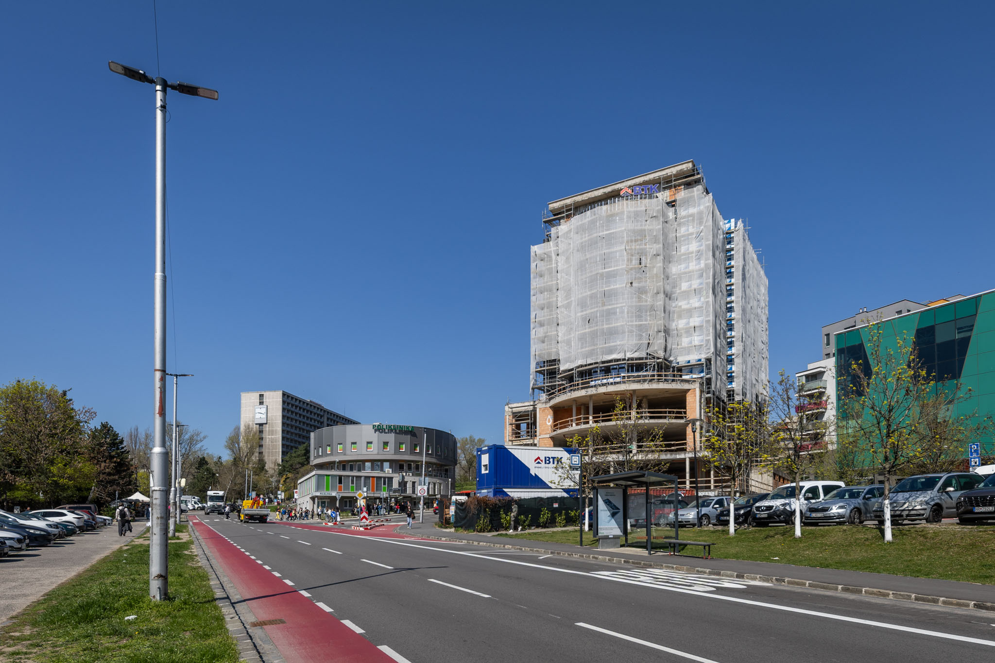 Projekt Hotela Alibaba v Mlynskej doline - stav budovy k 6. aprílu 2025