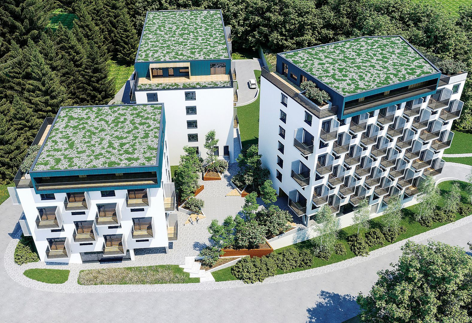 V projekte Lesopark v Žiline bude 121 bytových jednotiek.