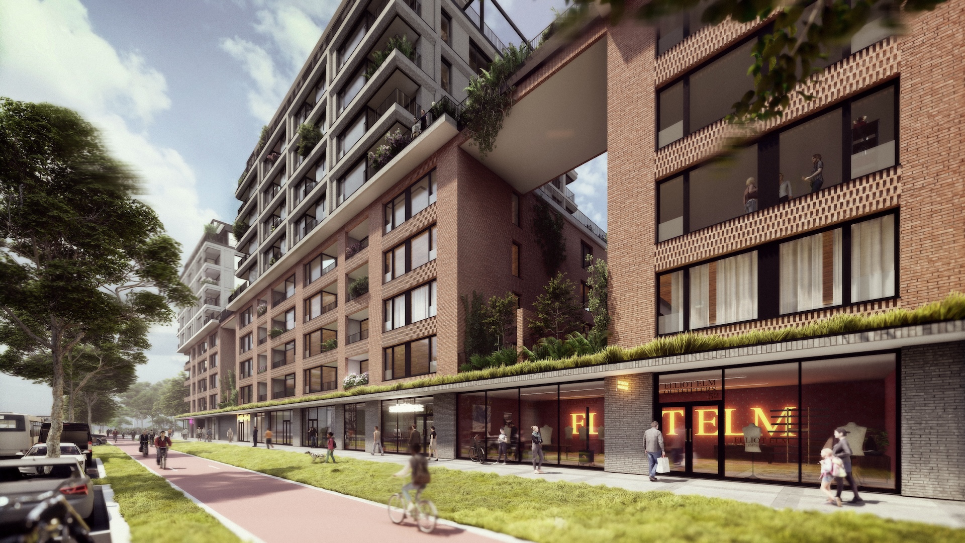 Nové centrum Ružinova - budúca podoba projektu z pera ateliéru Jakub Cigler Architekti 