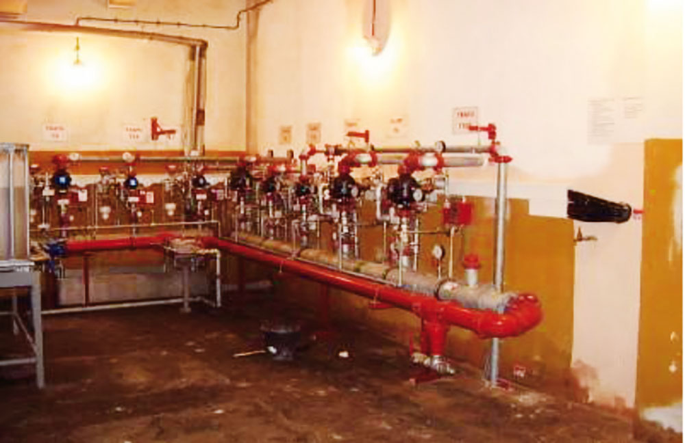 Obr. 5 Zásobník s penidlom ventilovej stanice s primiešavaním