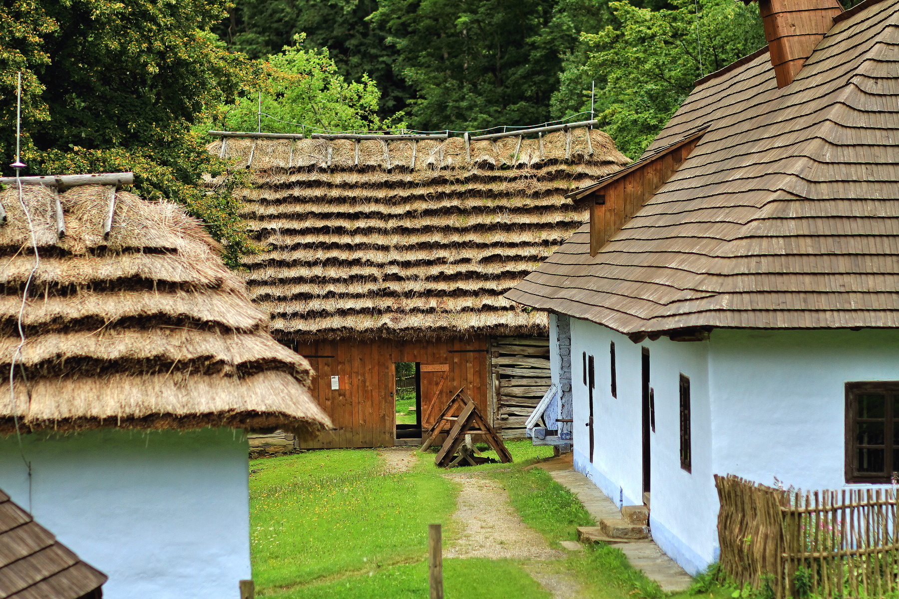 Ľudová architektúra v skanzene v Bardejovských kúpeľoch