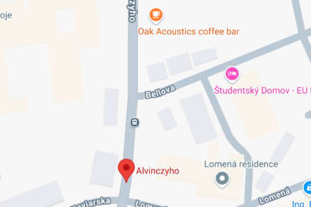 Umiestnenie Obytného súboru Alvinczyho dvor v Košiciach.