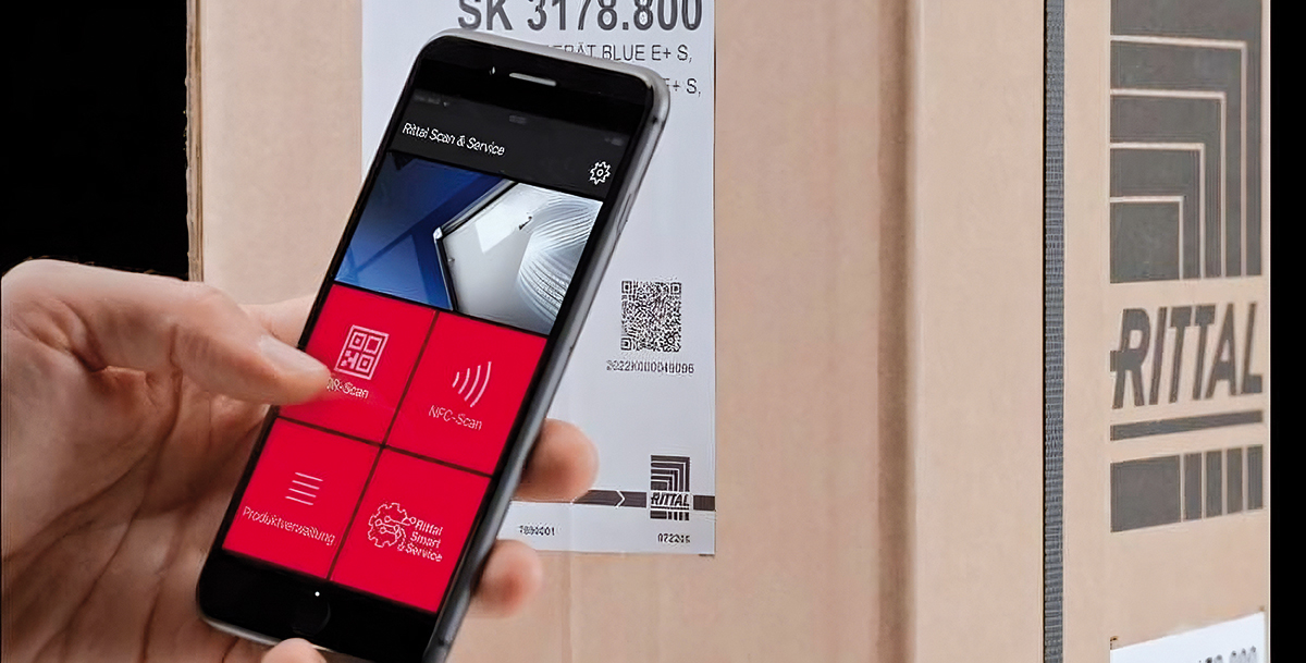 Mobilná aplikácia Rittal Scan & Service pre rýchle nastavenie a správu chladiacich jednotiek