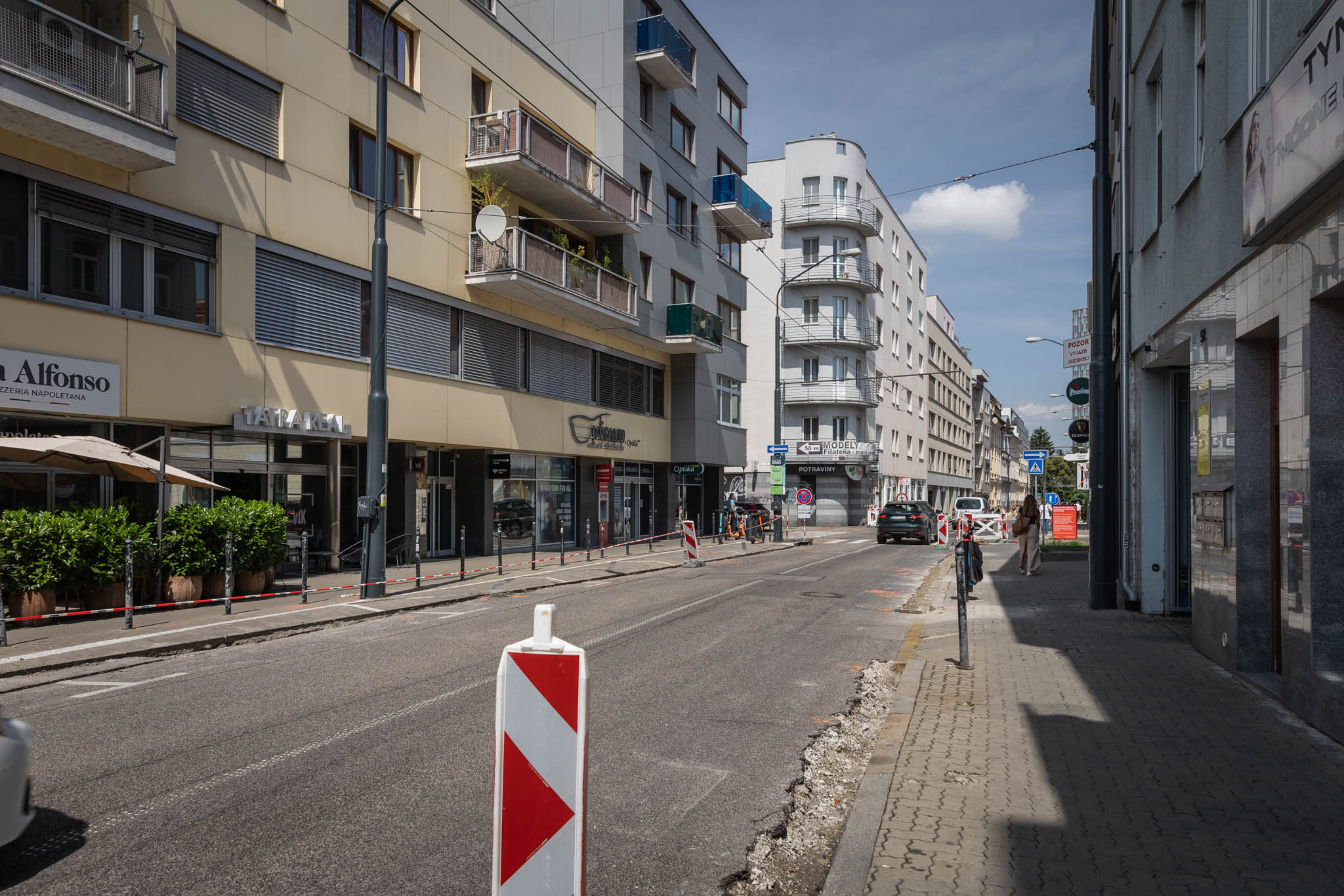 Aktuálne stavebné práce na Dunajskej ulici
