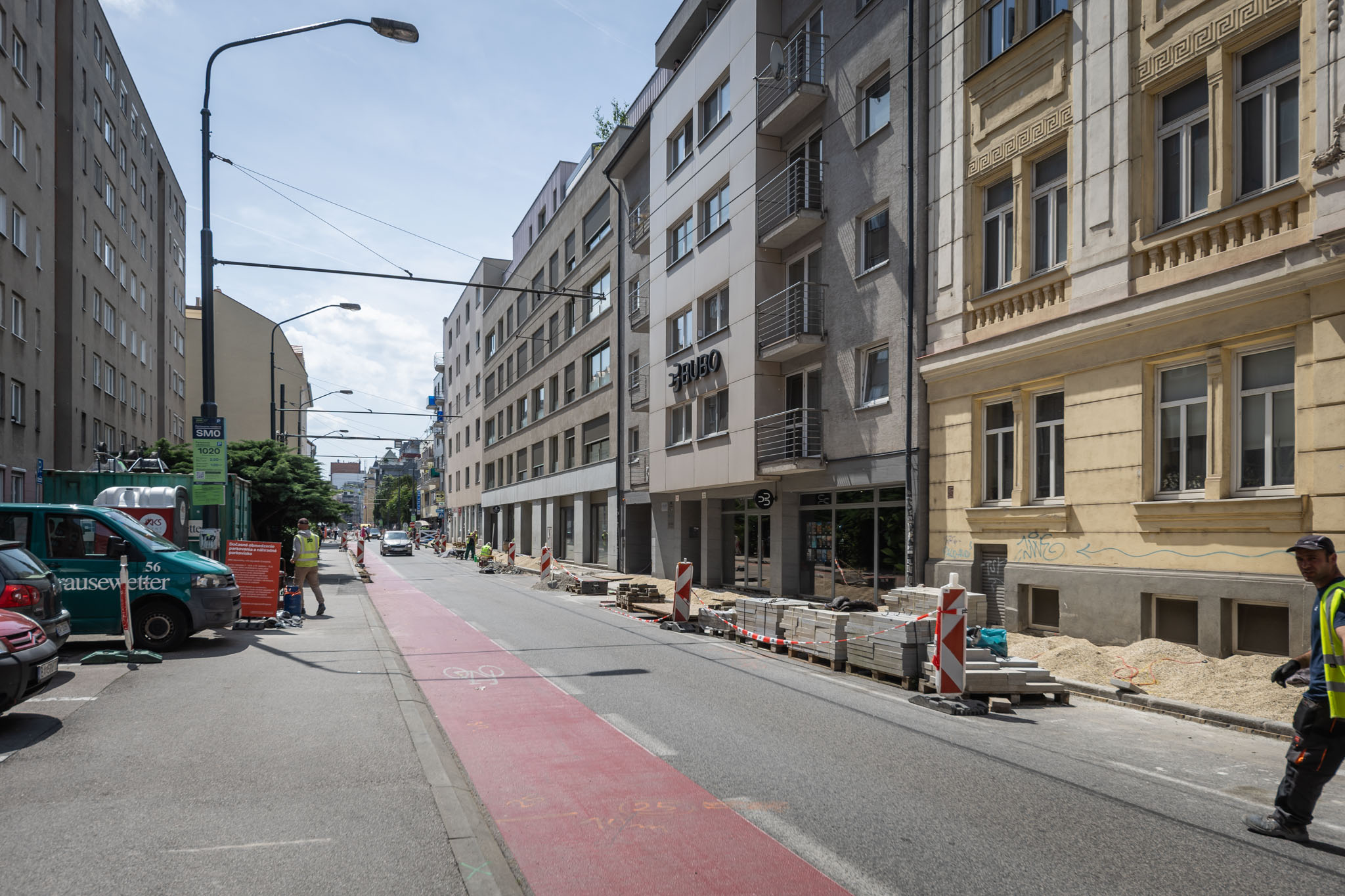 Aktuálne stavebné práce na Dunajskej ulici 