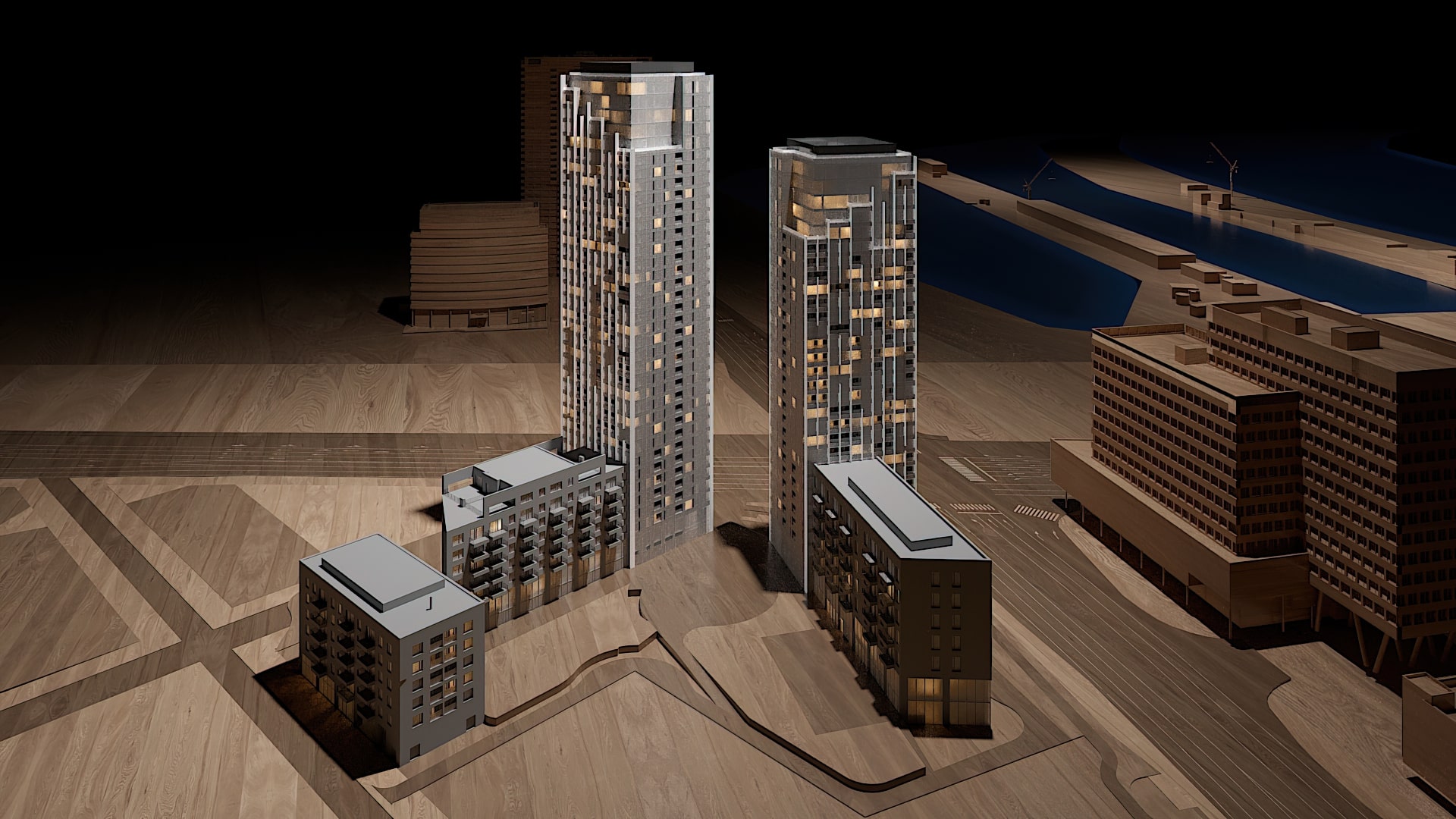 Portum Towers - maketa 