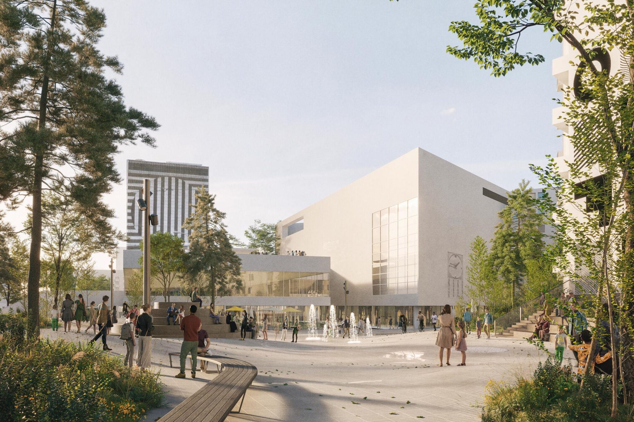 Víťazný návrh nemeckej kancelárie Atelier Loidl Landscape Architects Berlin - pohľad na Kamenné námestie