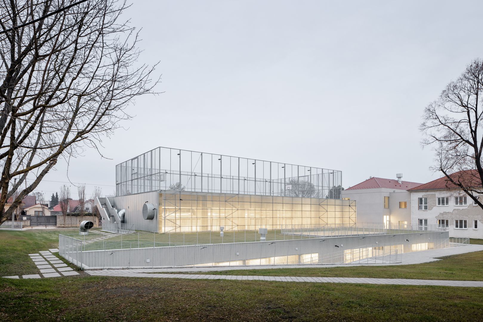 Dostavba Základnej školy - I. etapa Nový pavilón školy a II. Etapa Multifunkčná hala