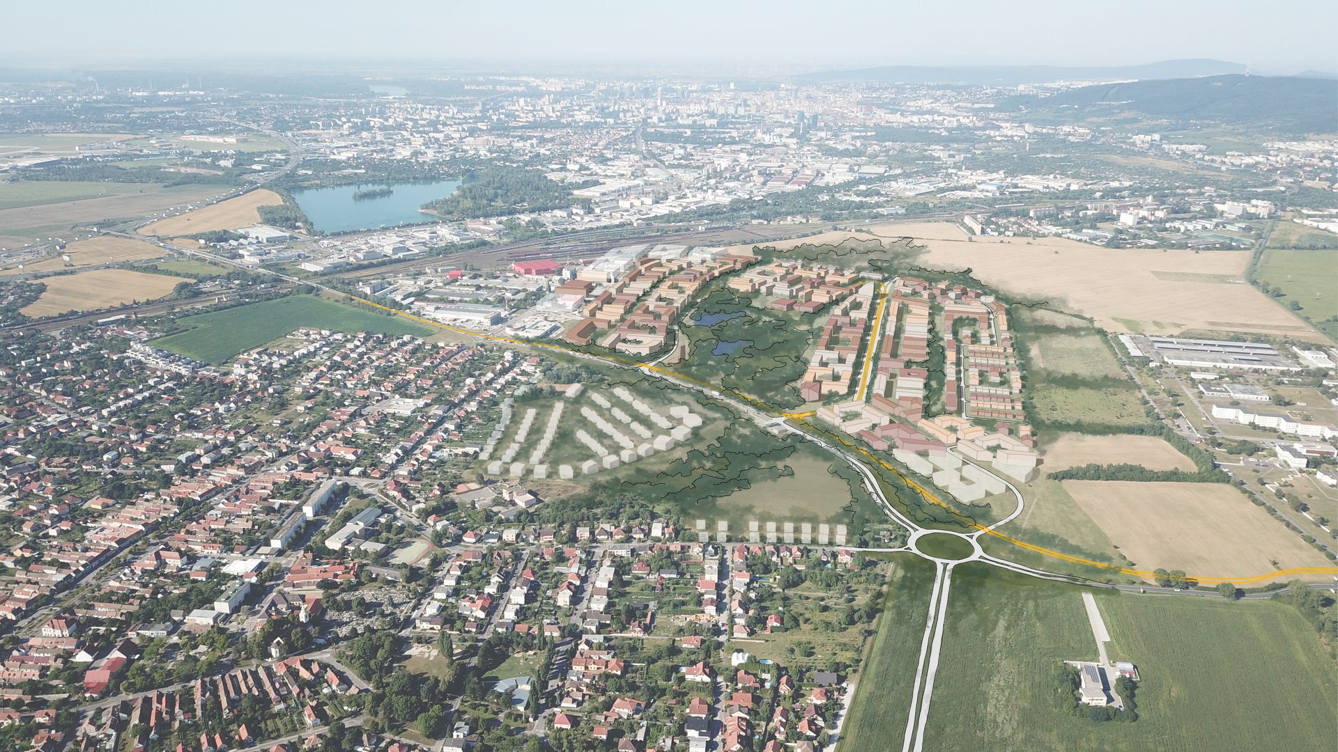 Staré letisko vo Vajnoroch sa zmení na modernú mestskú štvrť s obrovským parkom.