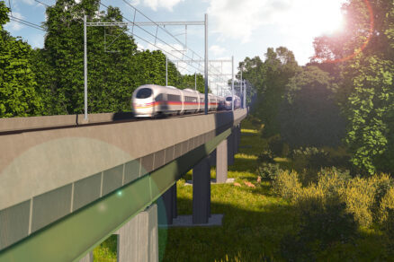 Unkovice (včetně) – Šakvice, estakáda km 26,850, Vranovický a Plačkův les