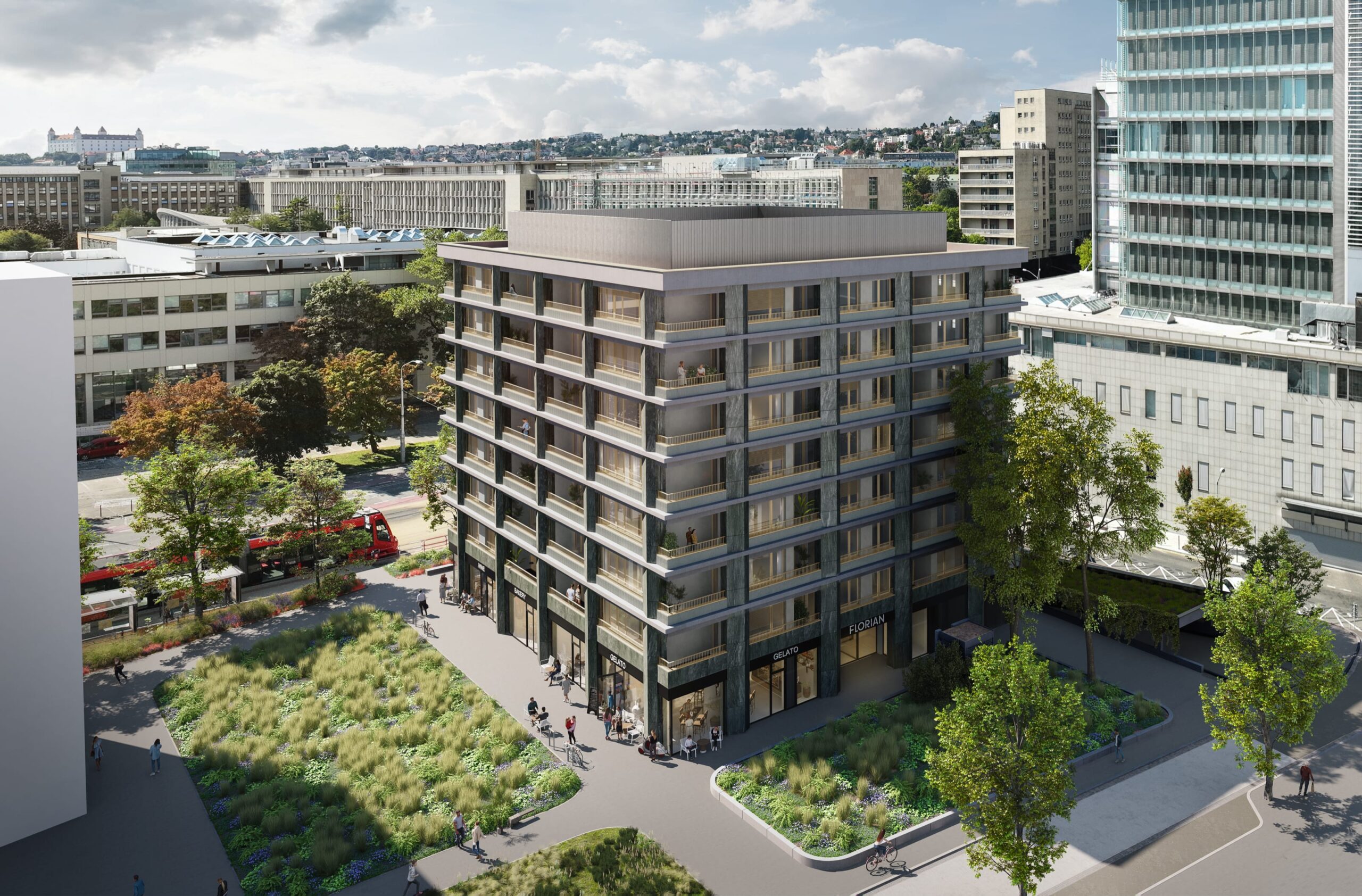 Projekt Florian Residence – prvá etapa, ktorá je dnes vo výstavbe