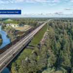 Rail Baltica v Lotyšsku, železničný most cez rieku lecava