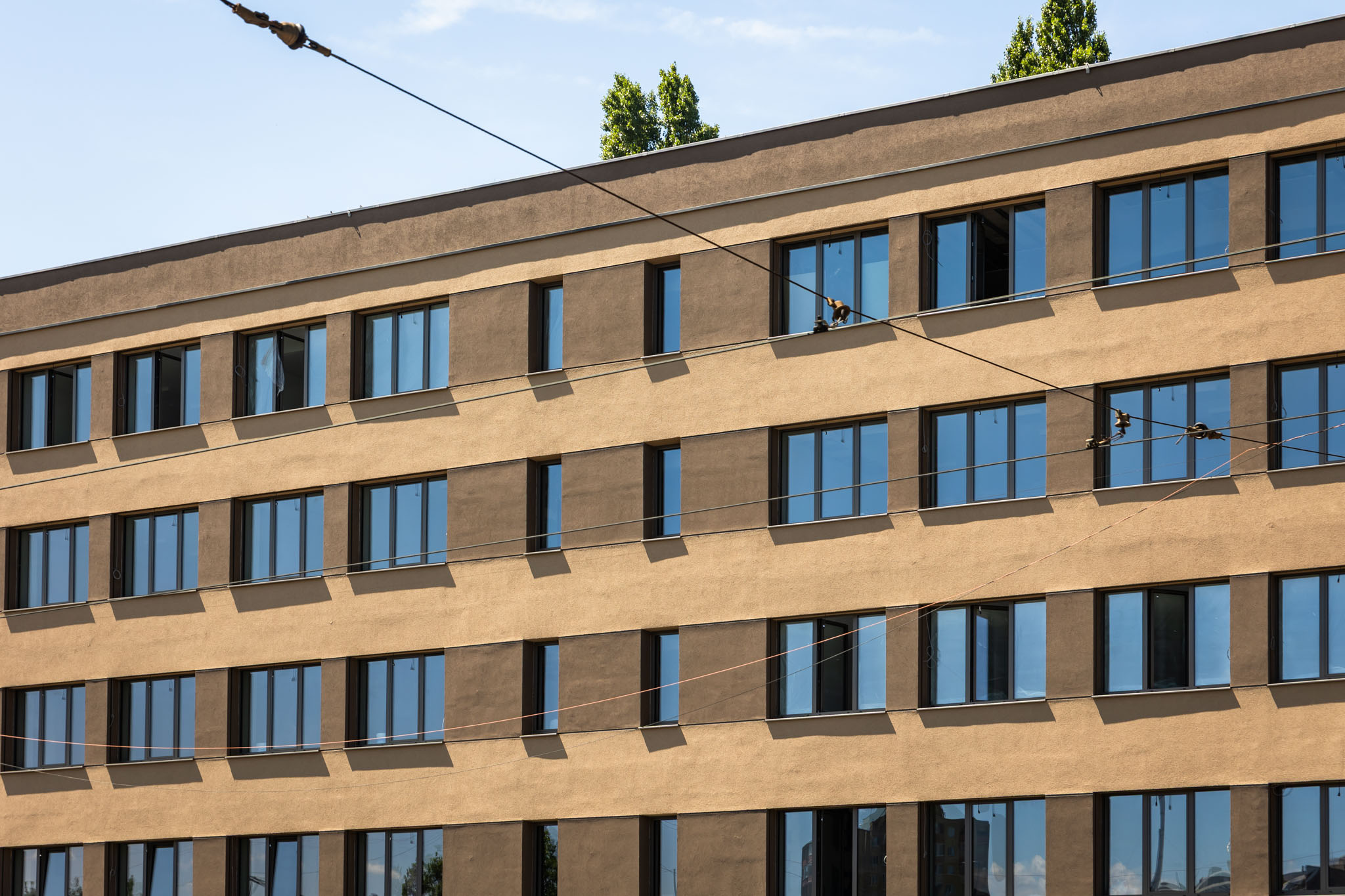 Stav rekonštrukcie budovy Zváračáku k 30. júnu 2025 - detail fasády