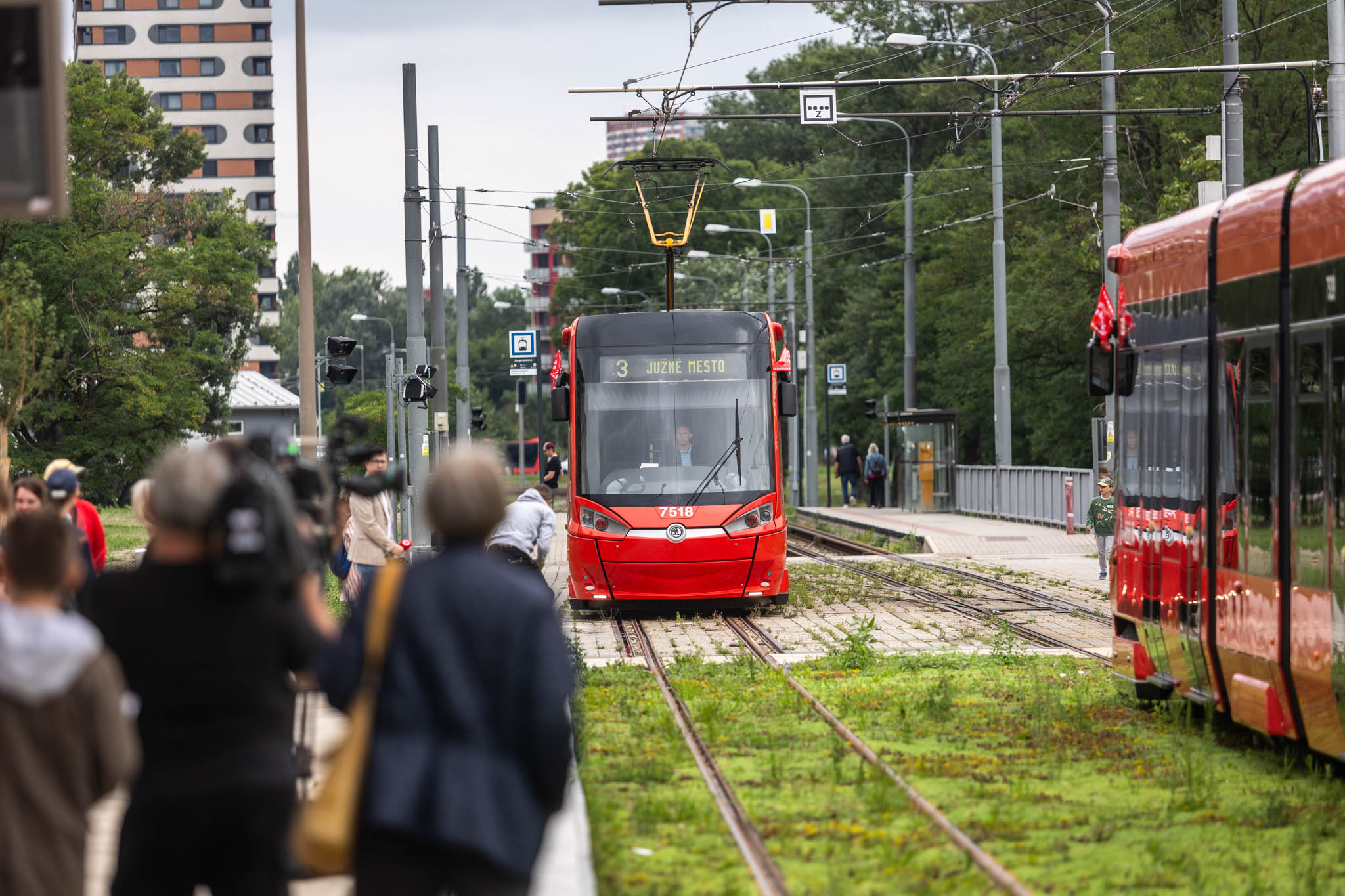 Z otvorenia električky v Petržalke, 27. 7. 2025
