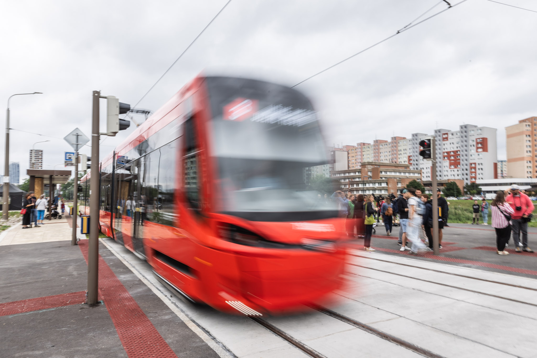 Z otvorenia električky v Petržalke, 27. 7. 2025