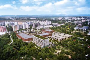 V projekte Pri Vrbine v Piešťanoch pokročila stavba retailovej zóny a bytového domu