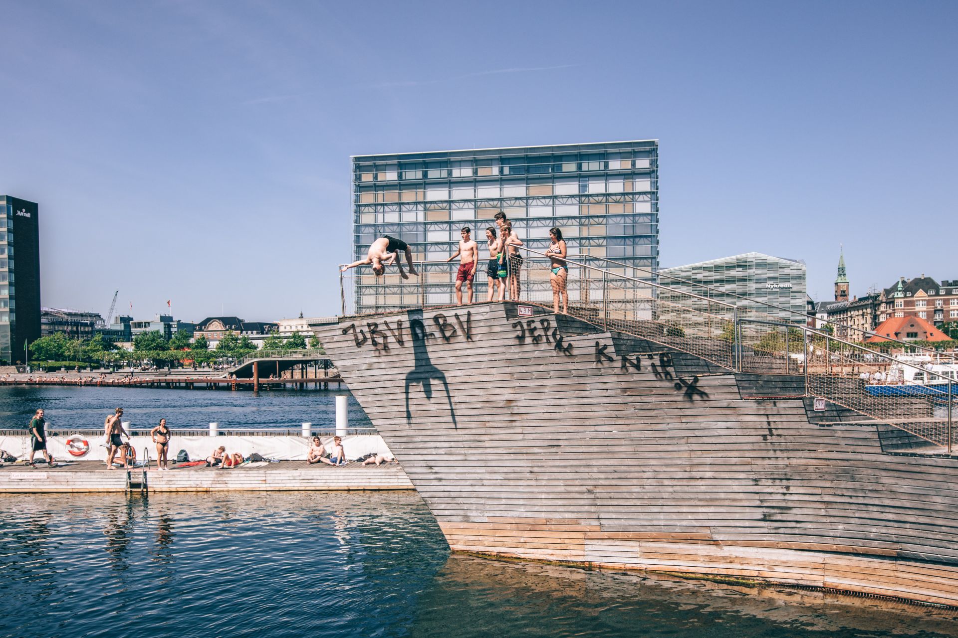Kúpalisko Havnebadet Islands Brygge v Kodani 