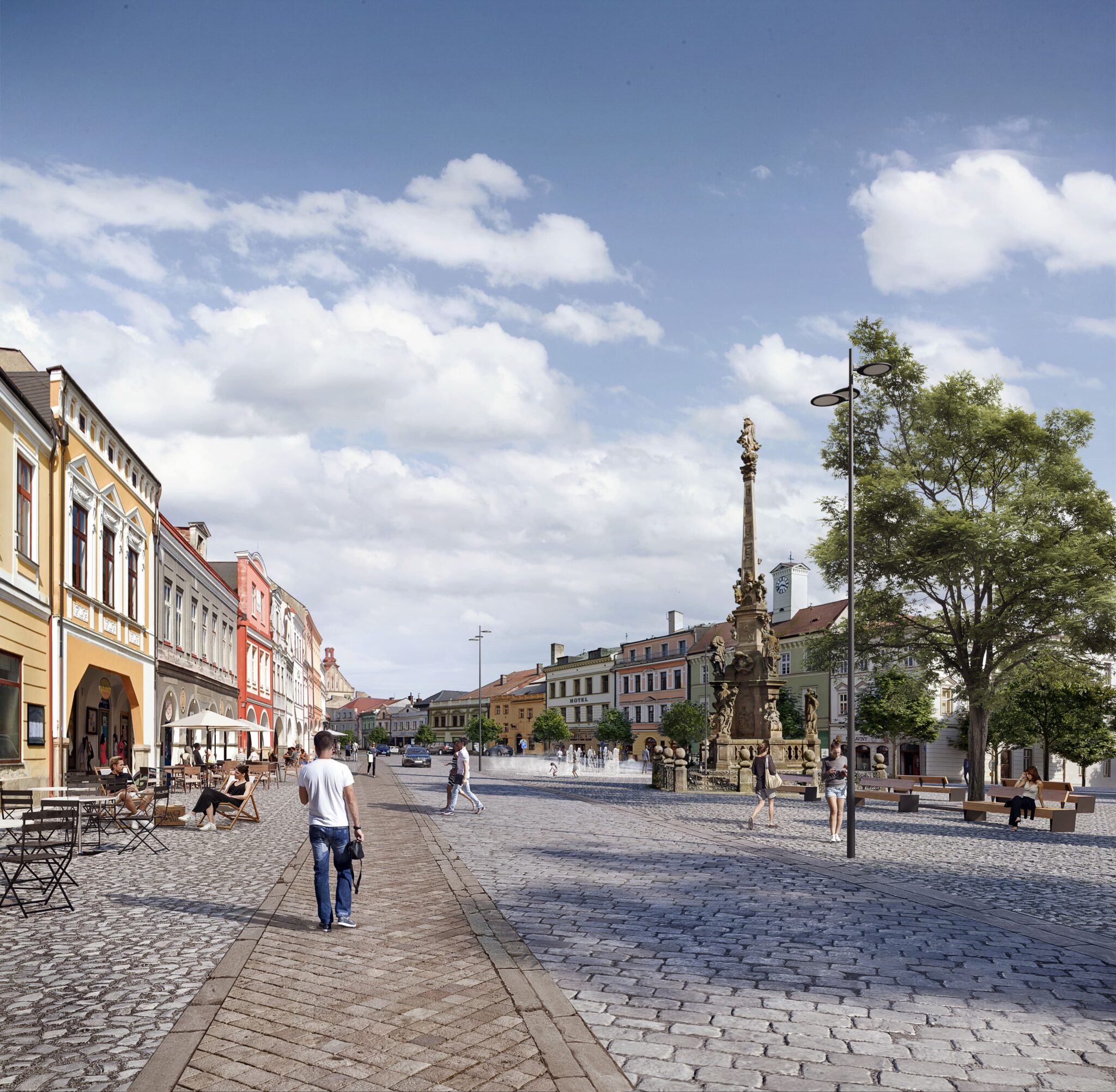 Urbanistická štúdia Zelenomodré centrum Jaromeře od architektonického štúdia A8000 získala prvú cenu v súťaži Urbanistický projekt roku 2025.