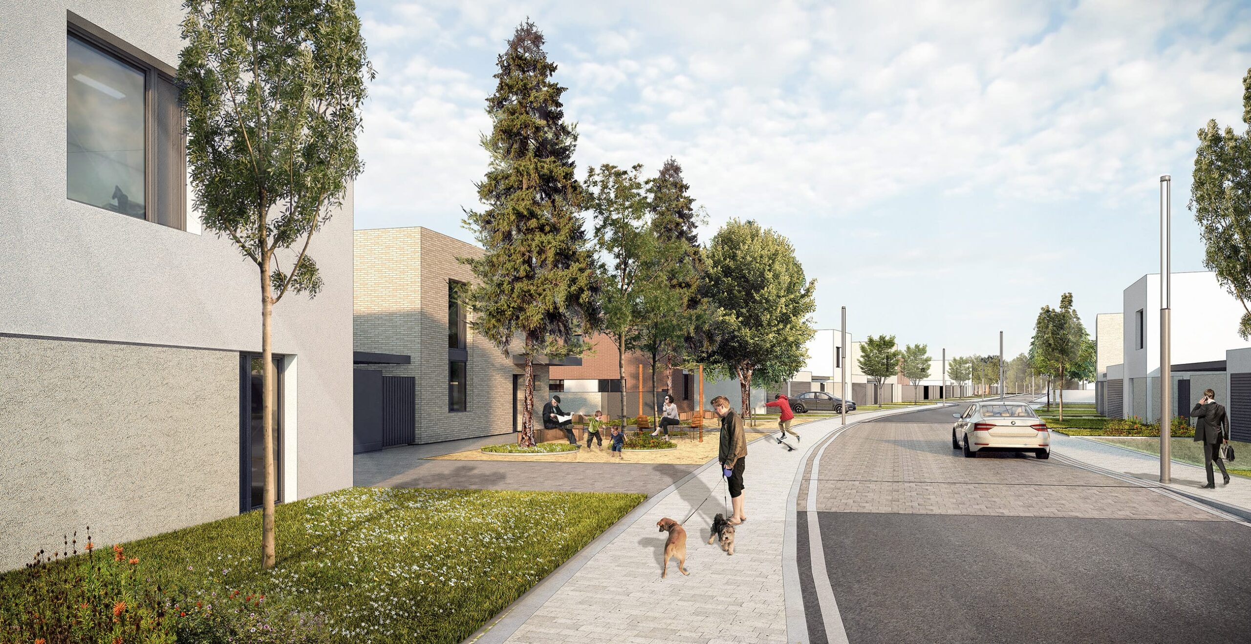 Projekt Rusovce - Sever, staršie vizualizácie architektonickej kancelárie Čechvala Architects