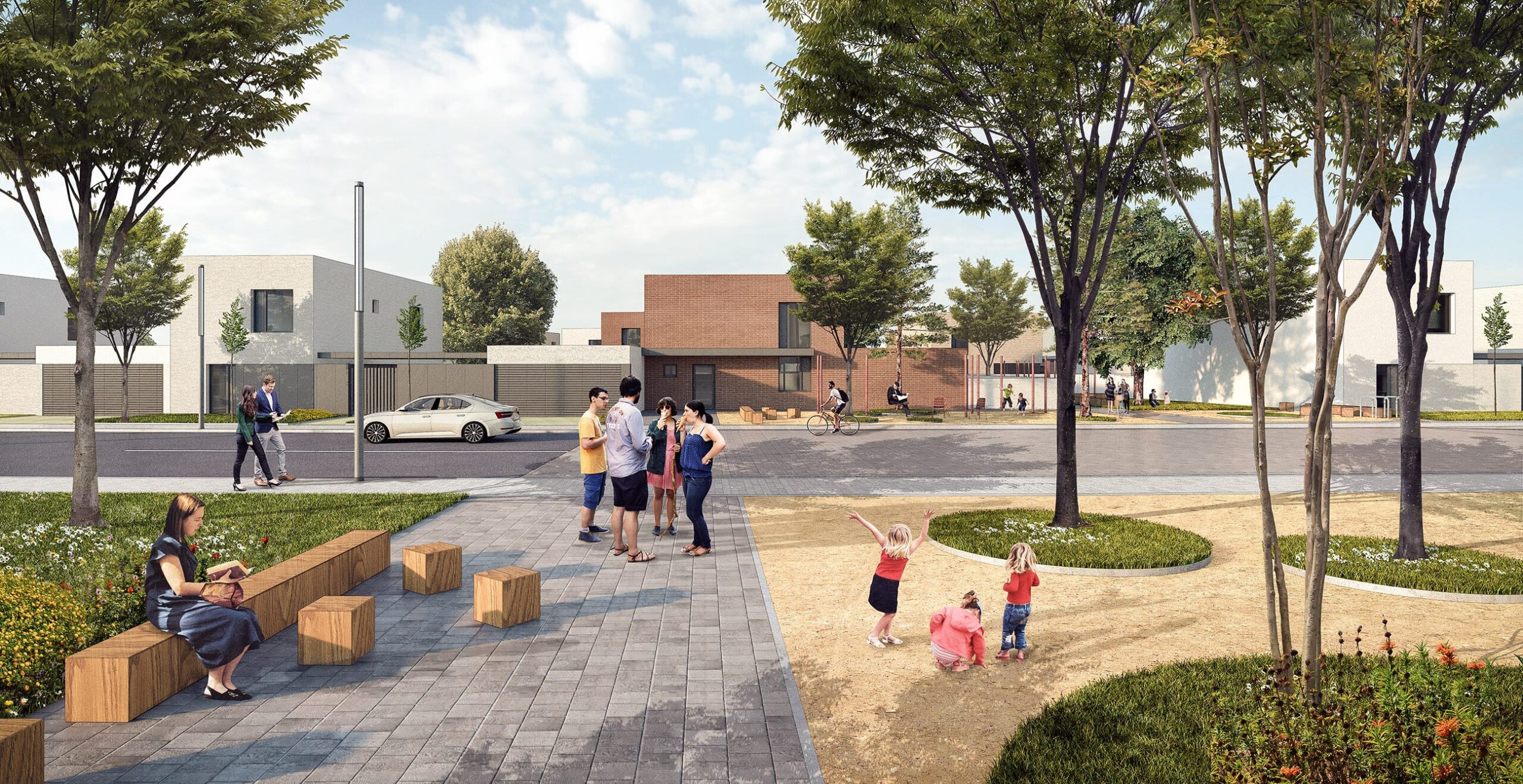 Projekt Rusovce - Sever, staršie vizualizácie architektonickej kancelárie Čechvala Architects