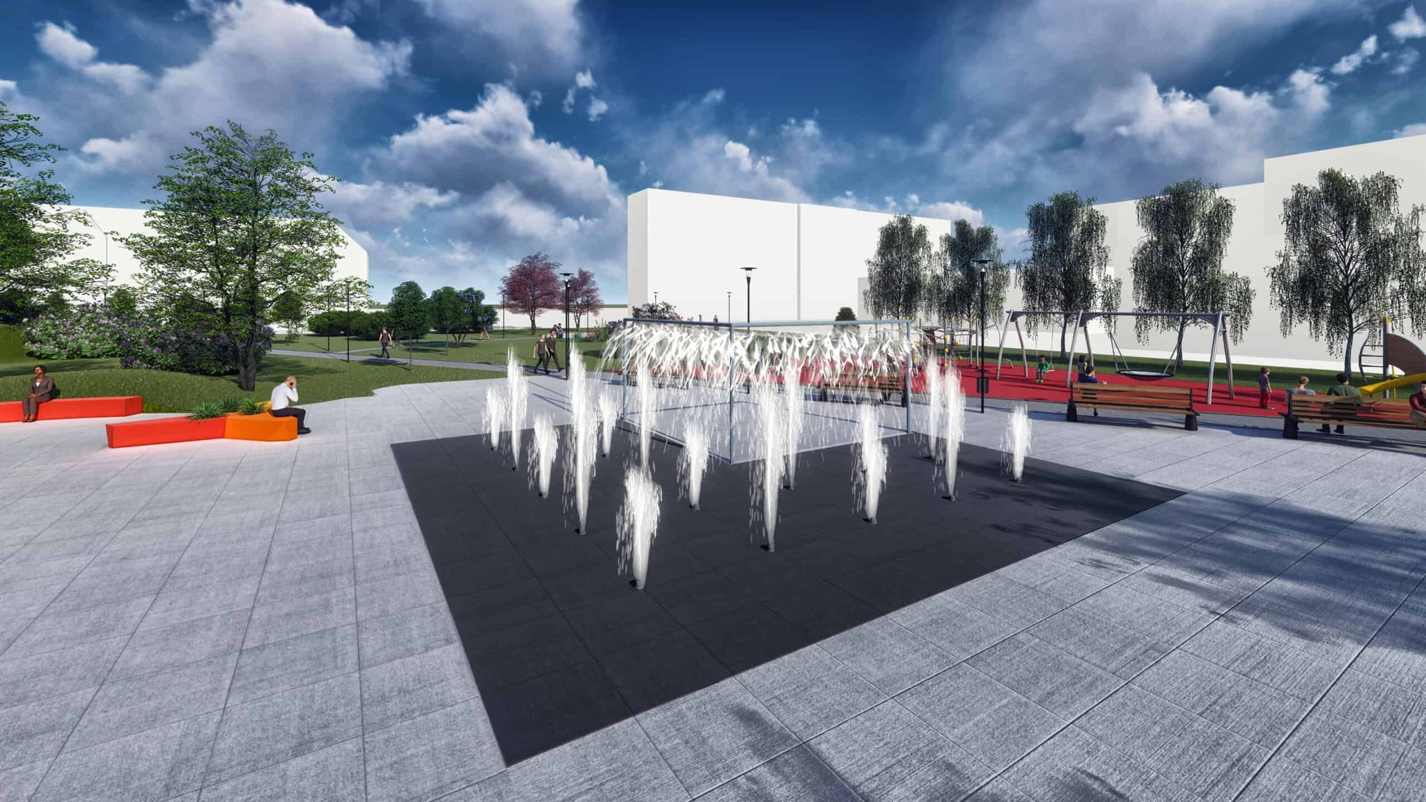Projekt revitalizácie Tuhárskeho námestia vypracoval Architektonický ateliér Šipkovský. 