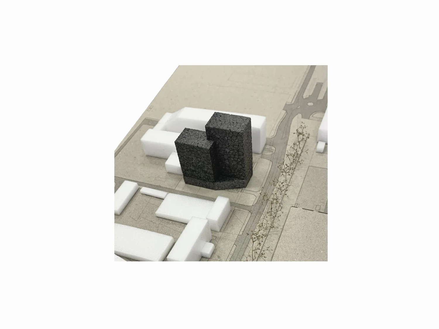 Bytová veža Strabag Tower -hmotový model