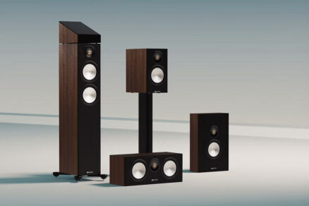 Modely reproduktorov Monitor Audio Bronze 7G – stĺpový, regálový, centrálny a nástenný reproduktor v orechovom dekore