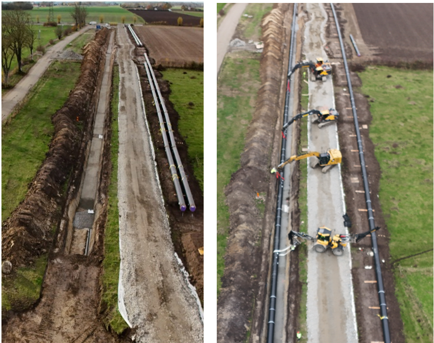Obr. 8 Metóda „slank“ realizácie pre potrubia DN600 s 18-metrovými dĺžkami