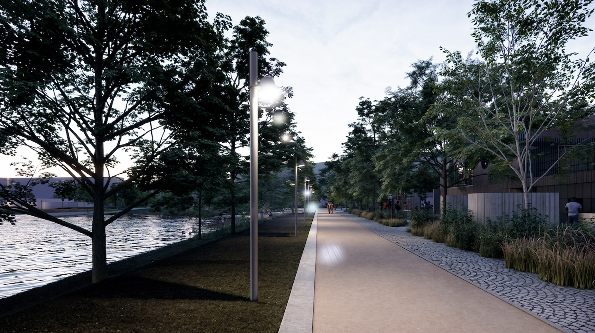 Štúdia revitalizácie jazera Veľký Draždiak - severná promenáda