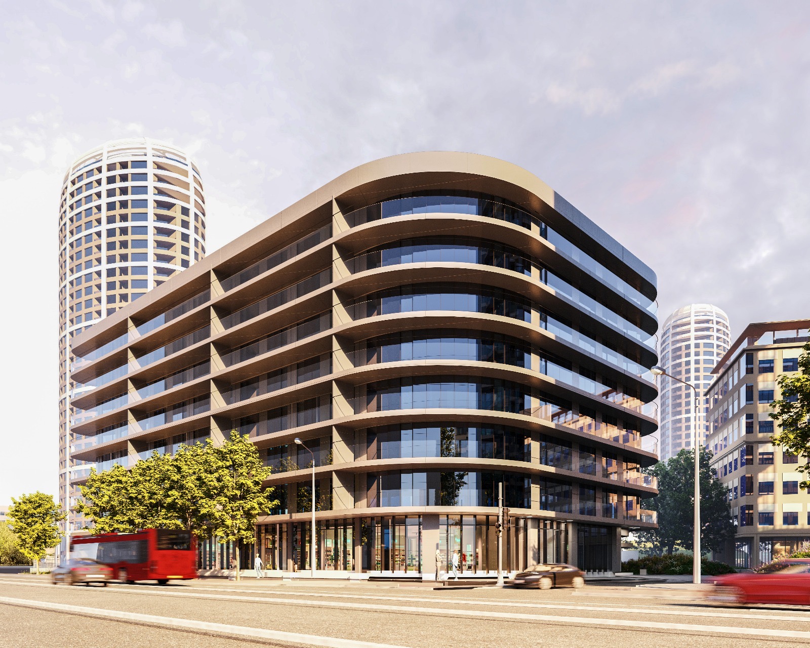 Nový apartmánový dom VEO, ktoý je súčasťou projektu Ister Tower.