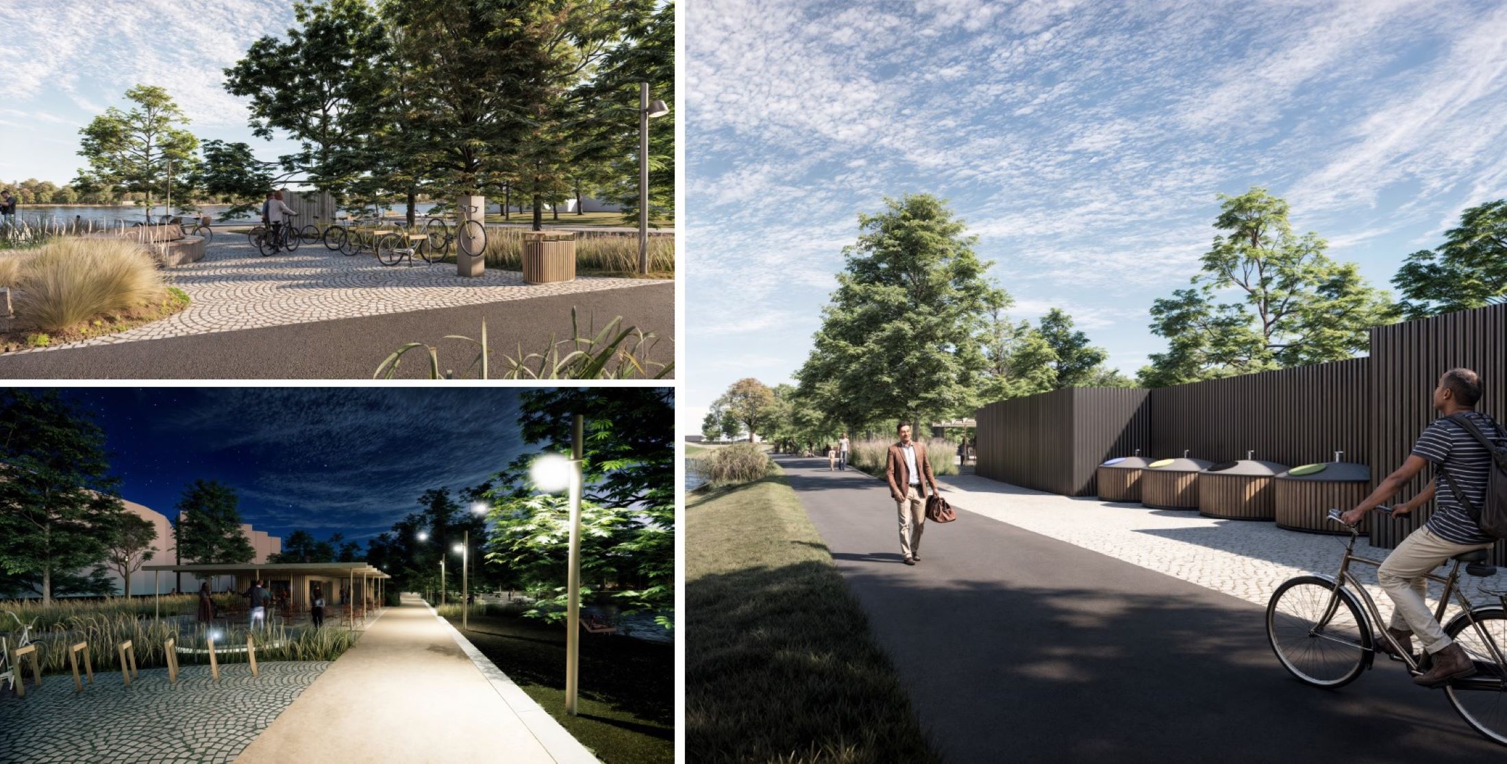 Štúdia revitalizácie jazera Veľký Draždiak - gastro zóna a cyklotrasa s cyklistickým zázemím