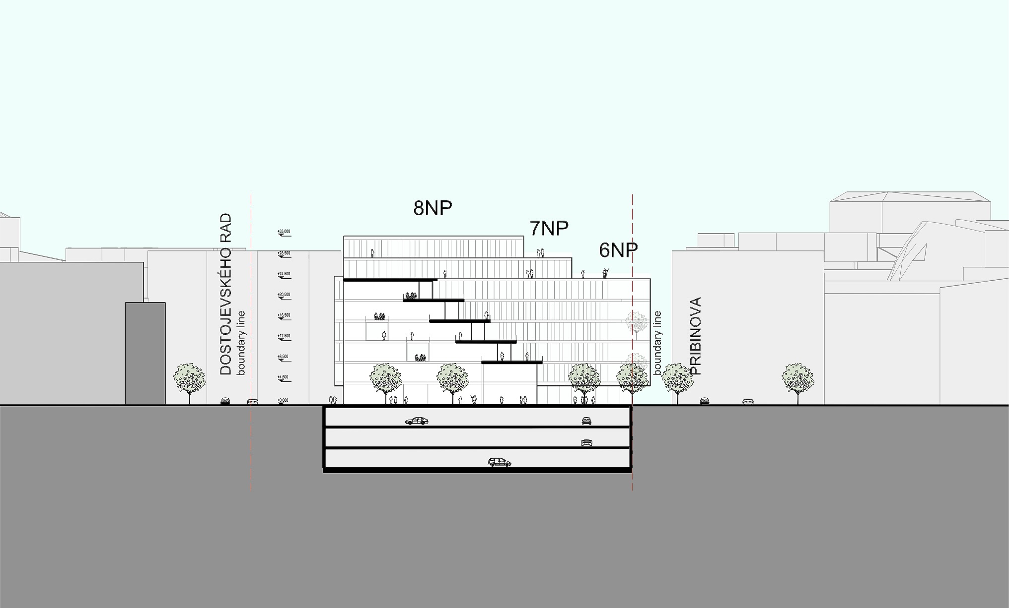Rez projektu Triangel II od kancelárie Bogle Architects