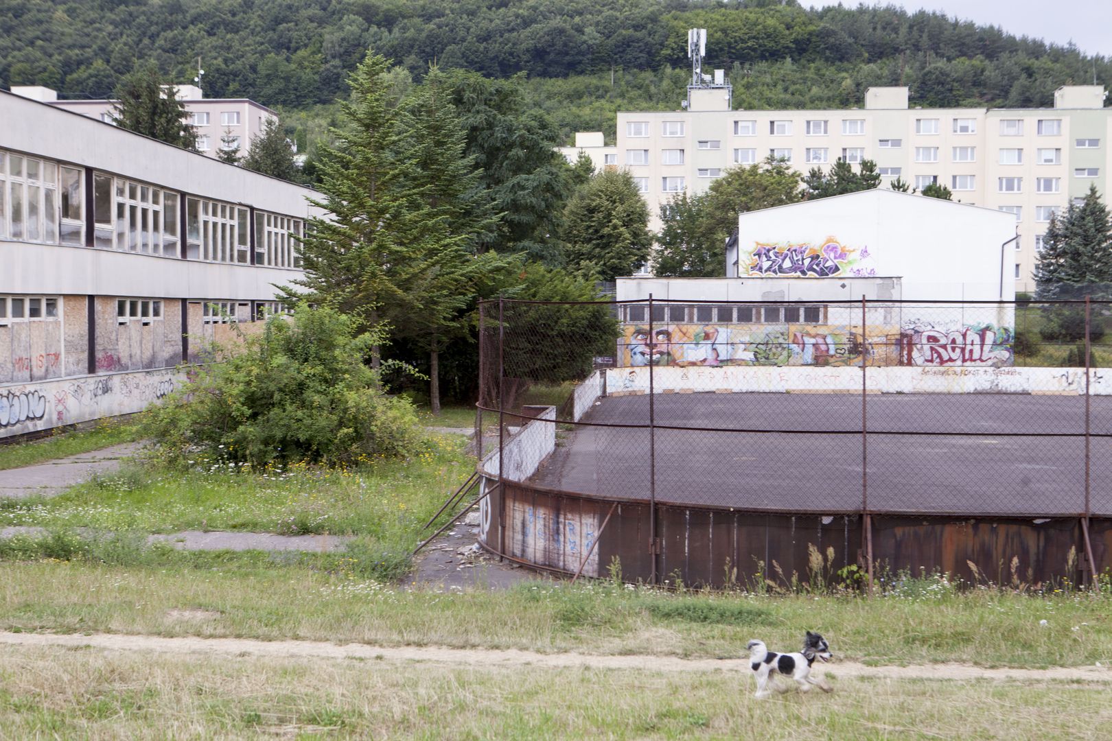 Gymnázium na sídlisku Sekier-Lipovec chátra. 