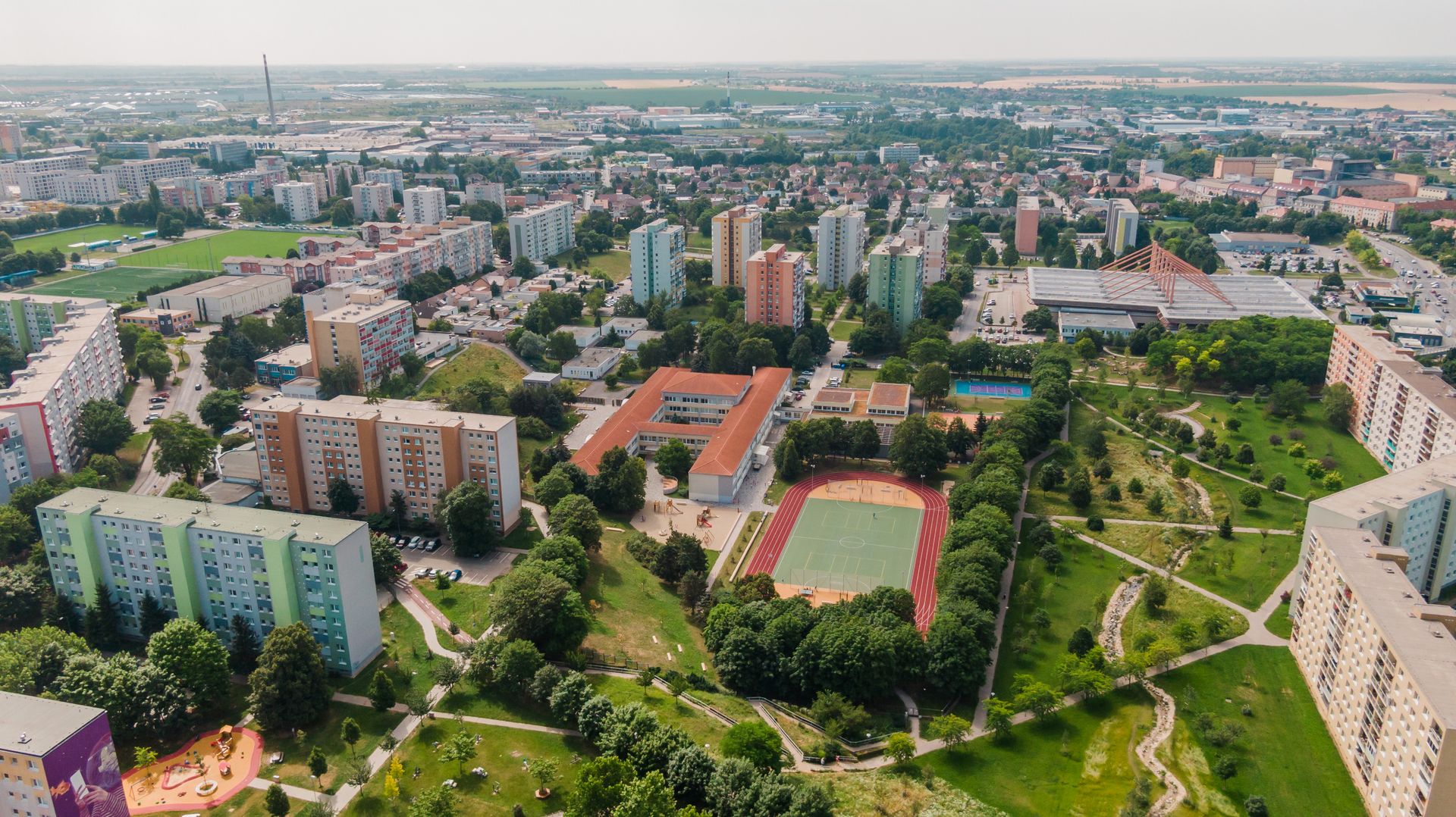 Obnova sídliskového a školského dvora Agátka, Trnava