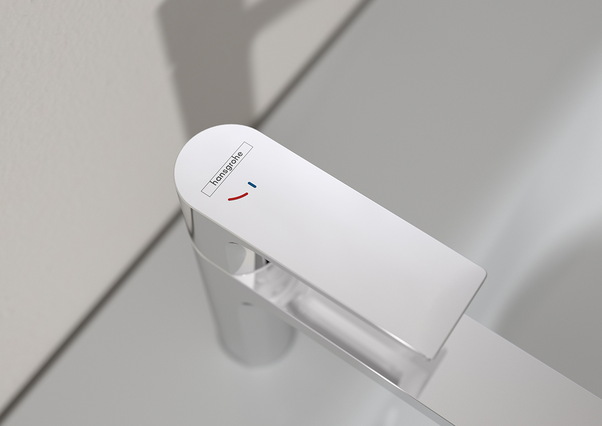 Batéria Rebris S s technológiou CoolStart – teplá voda tečie iba vtedy, keď vedome otočíte páčku doľava.