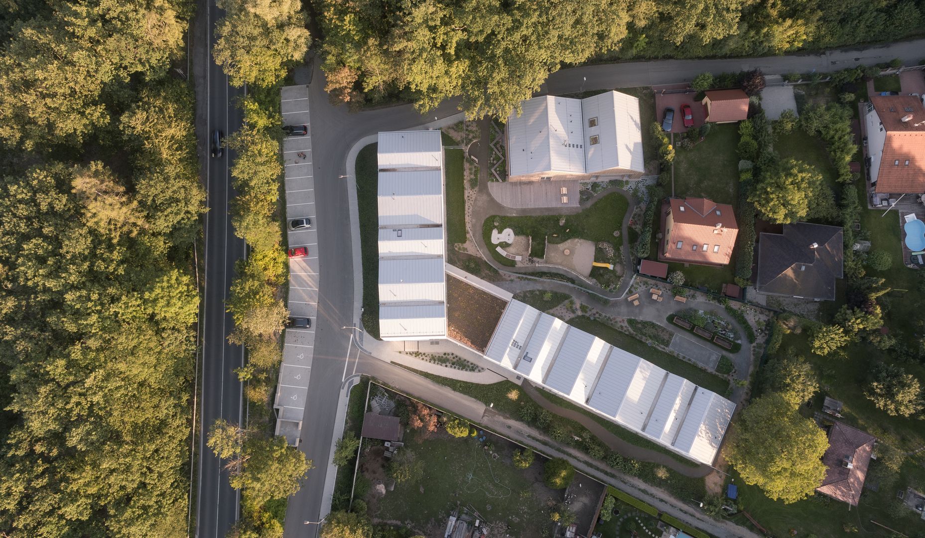 Opatrovateľské byty a materská škola, Horní Jirčany 