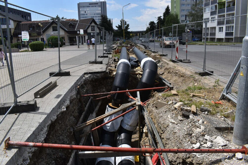 Rekonštrukcia horúcovodu v Humennom