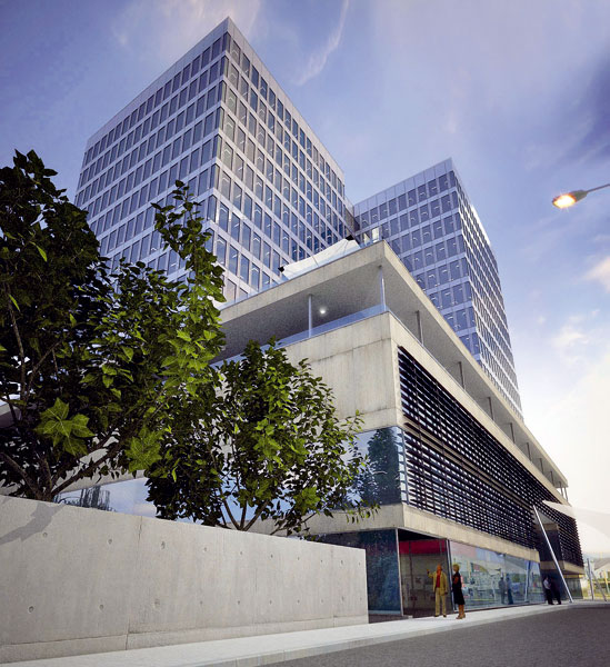 Pôvodný projekt Dve veže z roku 2009