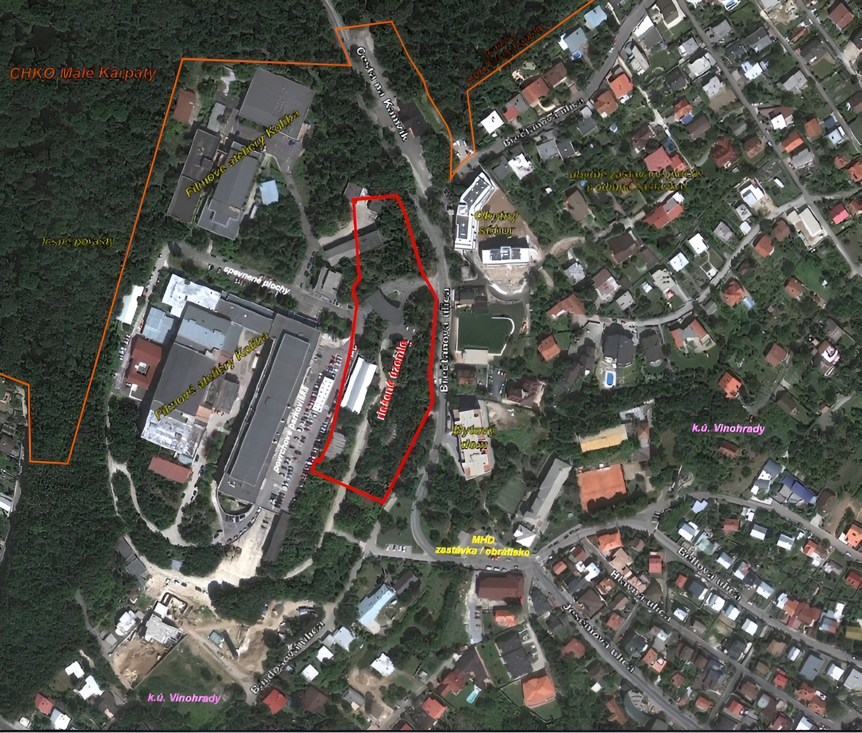 mapa koliba