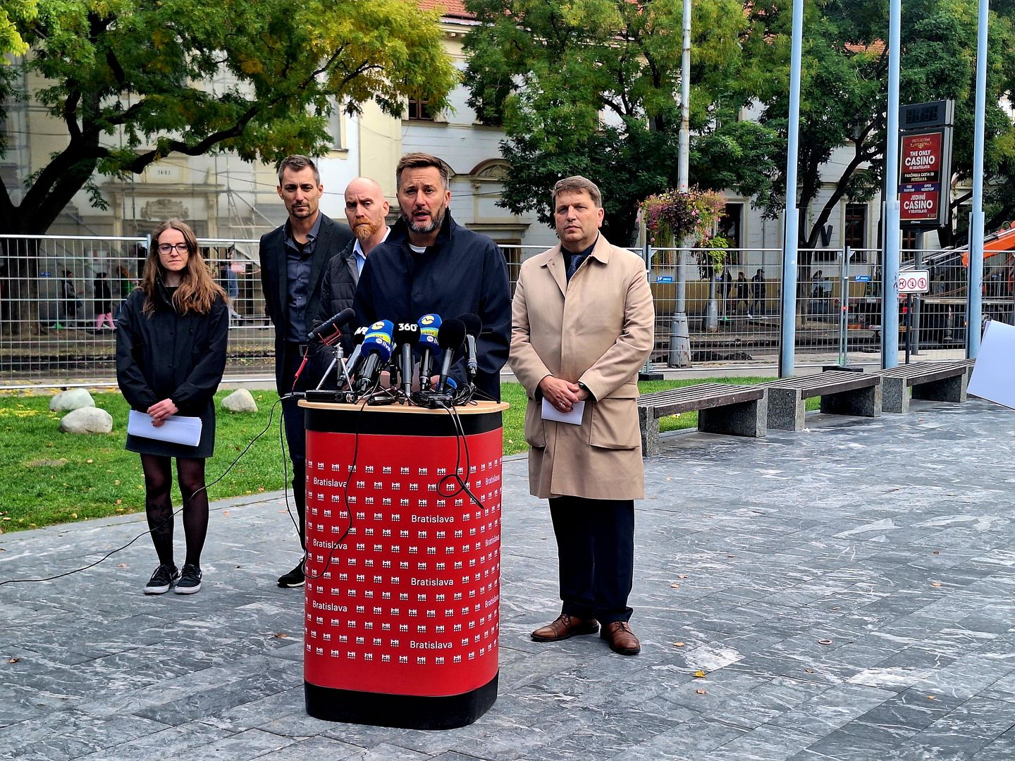 Rekonštrukcia Námestia SNP, tlačová konferencia 