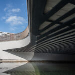 SO 40-33-01, pohľad z brehu Chorvátskeho ramena na západnú stranu mosta