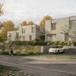 Decentný vstup do bývalých vinohradov v Rači. Rodinné domy Knižkova dolina stavajú na kvalite architektúry a premyslenom urbanizme