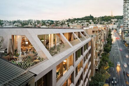 Vizualizácia projektu Mýtna 37 , krídlo objektu do Mýtnej ulice v Bratislave.