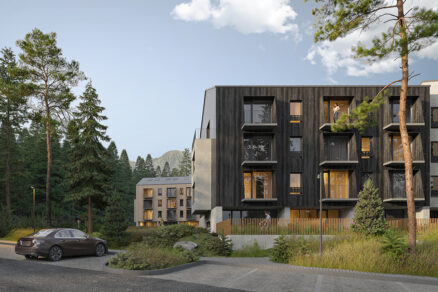Rekreačný apartmánový projekt uprostred lesa v Tatrách