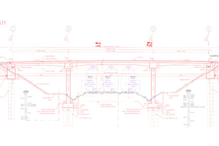 SO 20-22-03, pozdĺžny rez nadjazdom