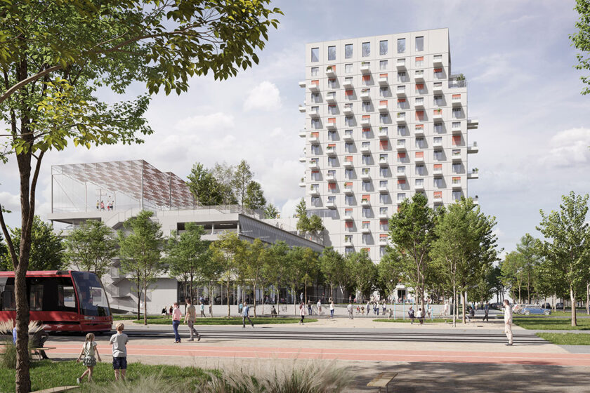 Parkovací a bytový dom Janíkov dvor